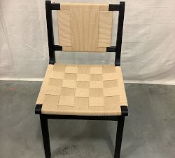 Open Box: Fenton Woven Dining Chair - Black