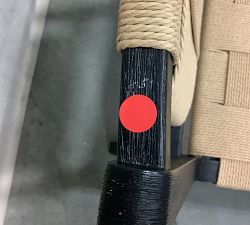 Open Box: Fenton Woven Dining Chair - Black