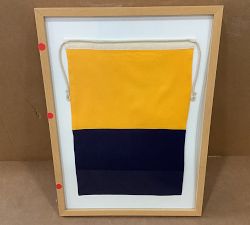 Open Box: Framed Nautical Flag (18.25" x 25.25") - K