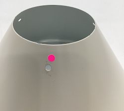 Open Box: Jocelyn Flared Metal Pendant, Small (9.5") - White/Brass