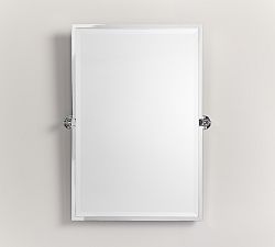 Open Box: Kensington Rectangular Pivot Mirror (27.5"W x 36"H) - Chrome
