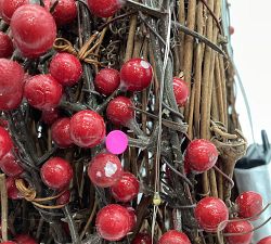 Open Box: Lit Red Berry Tree Topper