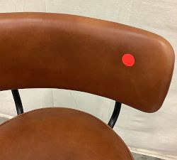 Open Box: Maison Leather Swivel Bar Stool (31") - Legacy Dark Caramel, Bronze