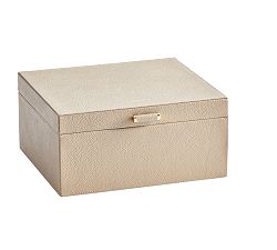 Open Box: Quinn Jewelry Box, Foil Debossed, Medium - Fawn