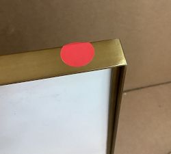 Open Box: Stowe Modern Metal Frame, 25"x25" Overall, 8"x10" Opening, Individual - Brass