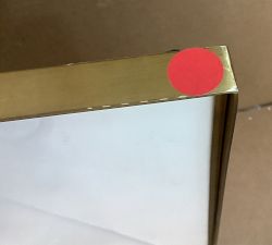 Open Box: Stowe Modern Metal Frame, 25"x25" Overall, 8"x10" Opening, Individual - Brass