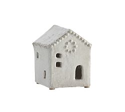 Open Box: Handcrafted Ceramic Christmas Village House, Mini - White