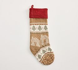 Open Box: Fair Isle Stocking - Gingerbread