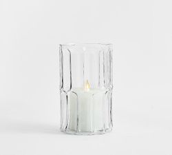 Bamboo Glass Hurricane Candle Holder