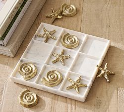 Shell Marble Tic Tac Toe