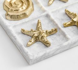 Shell Marble Tic Tac Toe