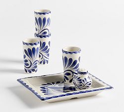 Puebla Porcelain Tequila Set
