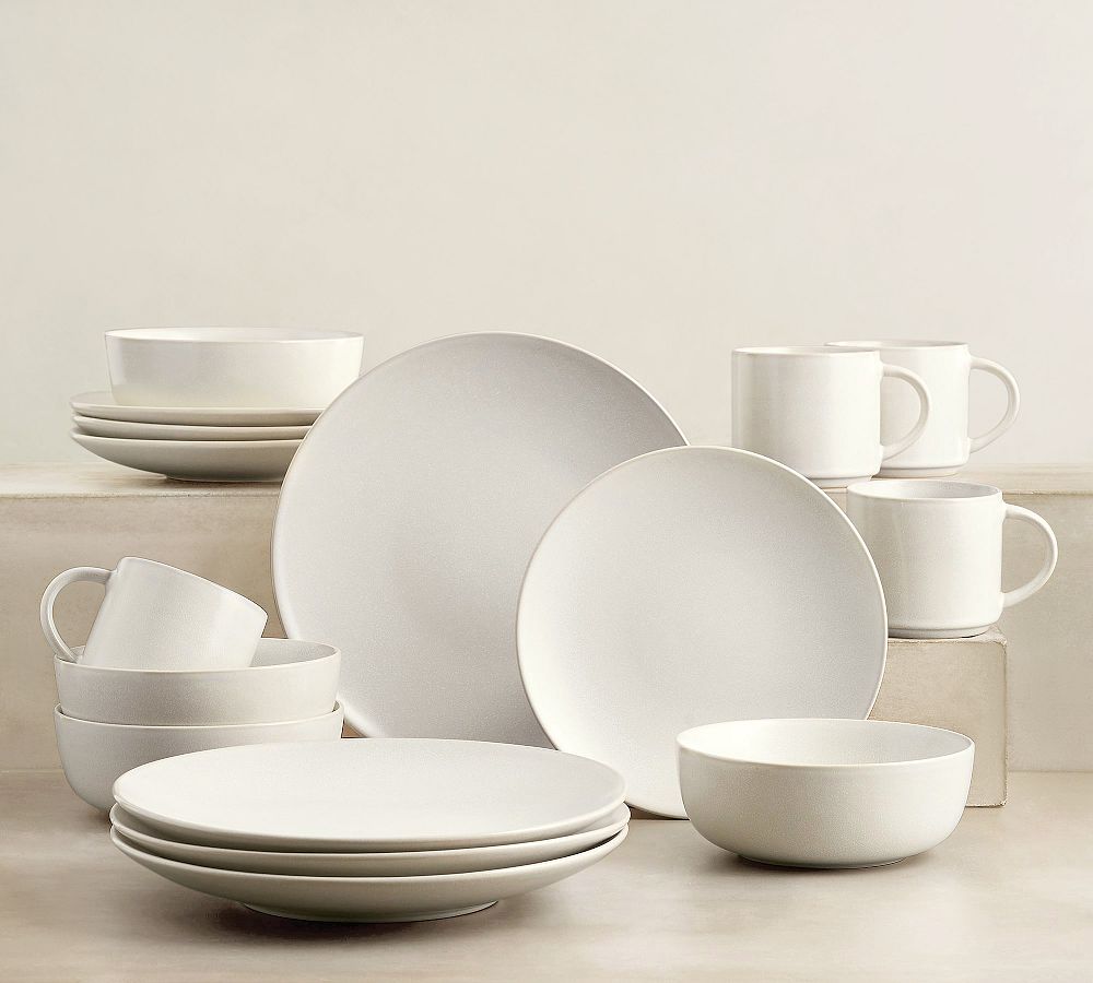 Mason Stoneware 16 Piece Dinnerware Set - Ivory