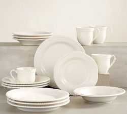 Emma Beaded Stoneware Dinnerware Sets