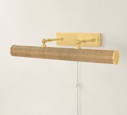 Hannah Natural Woven Picture Light (16"-24")