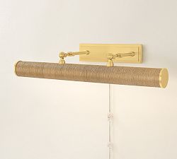 Hannah Natural Woven Picture Light (16"-24")