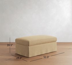 Sierra Slipcovered Sectional Ottoman