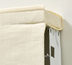 Custom Belgian Linen Dual Roman Light Filtering Shade