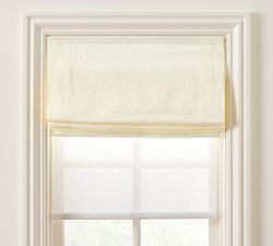 Custom Belgian Linen Dual Roman Light Filtering Shade