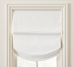 Custom Emery Linen Curve Roman Blackout Shade