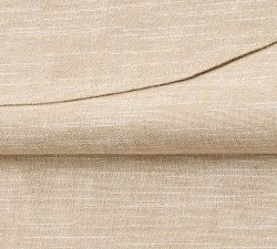 Custom Emery Linen Curve Roman Blackout Shade