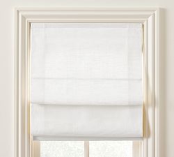 Custom Emery Linen Dual Roman Light Filtering Shade