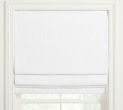 Custom Belgian Flax Linen Roman Light Filtering Shade