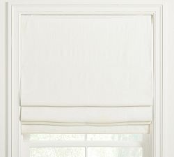 Custom Belgian Flax Linen Roman Light Filtering Shade