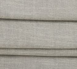 Custom Belgian Flax Linen Roman Light Filtering Shade