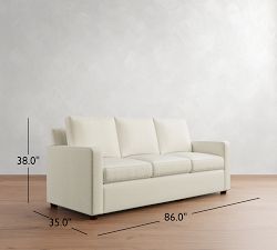 Cameron Modern Square Arm Sleeper Sofa (54"&ndash;86")