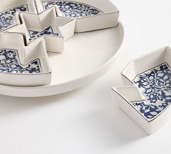 Hanukkah Botanical Stoneware Lazy Susan