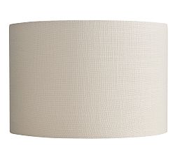 Open Box: Gallery Linen Straight-Sided Drum Lamp Shade, Large, 17" - Sand