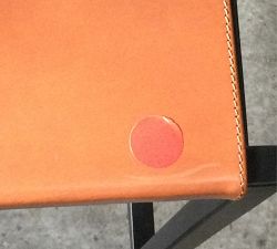 Open Box: Hardy Backless Leather Counter Stool (24") - Bronze/Saddle Tan Leather