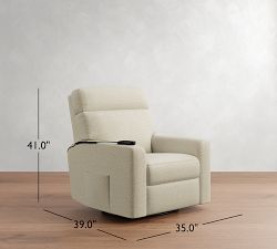 Parker Power Swivel Glider Recliner with Massage &amp; Heat