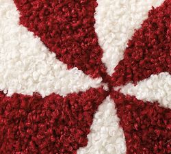 Peppermint Swirl Heart Shaped Pillow