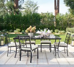 Riviera Metal Rectangular Outdoor Dining Table (72")