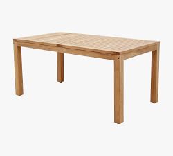 Saldano Teak Rectangular Outdoor Dining Table (63"-87")
