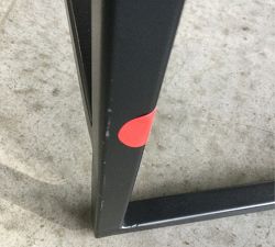 Open Box: Hardy Backless Leather Counter Stool (24") - Bronze/Saddle Tan Leather