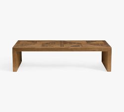 Reclaimed Parquet Rectangular  Coffee Table (64")
