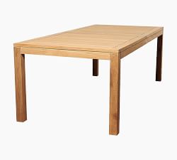 Saldano Teak Rectangular Outdoor Dining Table (63"-87")