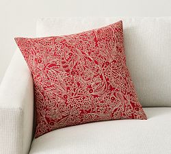 Bird Embroidered Pillow