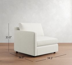 Build Your Own Pacifica Slim Arm Sectional