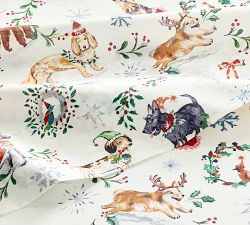 Christmas Dog Printed Sheet Set