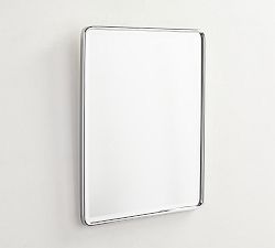 Open Box: Vintage Rounded Rectangular Mirror, 19"W x 23"H - Chrome