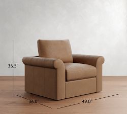 Westwood Roll Arm Leather Chair