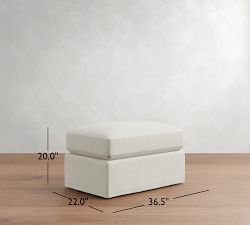 Westwood Slim Arm Slipcovered Ottoman