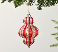 Red and Silver Finial Ornament