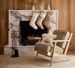 Floral Quilted Velvet Stocking