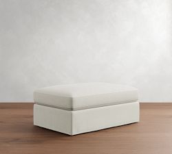 Westwood Slim Arm Slipcovered Sectional Ottoman