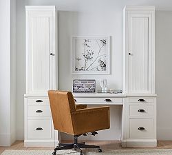 Aubrey Writing Desk with Storage  (78")